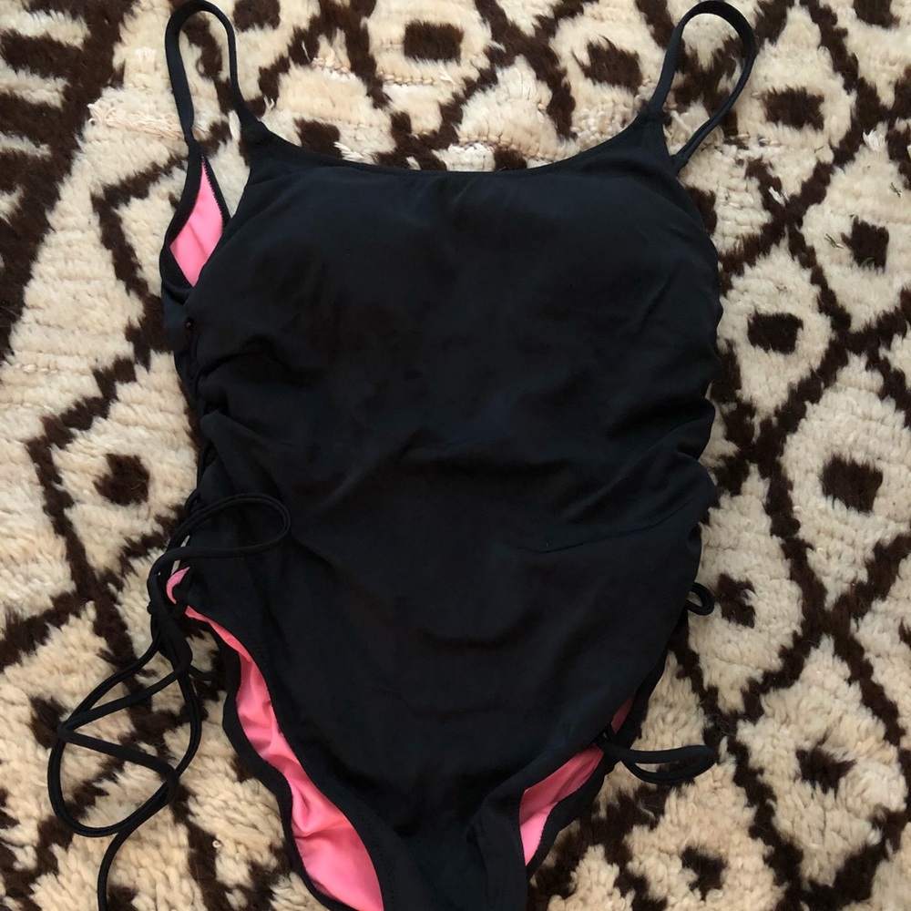 PINK black one piece